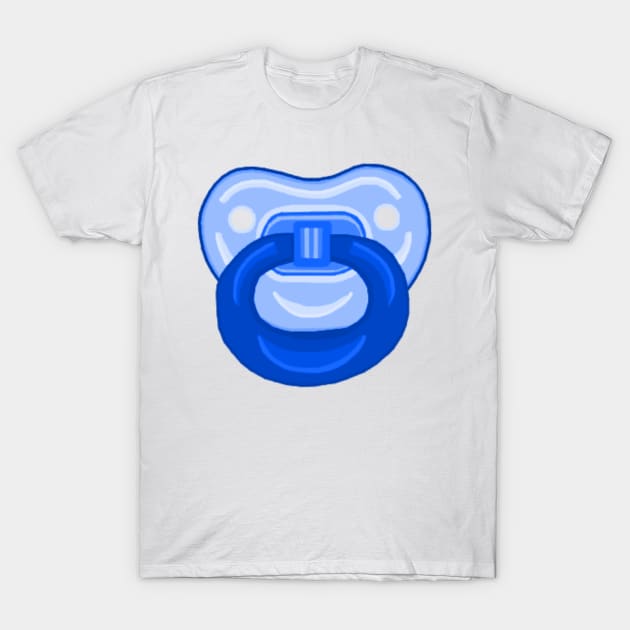 Blue Infant Baby Boy Pacifier T-Shirt by Art by Deborah Camp